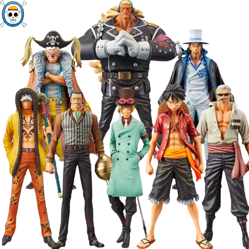 One Piece Figuren: Luffy, Sabo, Low, Smoker, Lucci, Bullet, Buggy und Crocodile — Anime Figur 17cm |Figurama