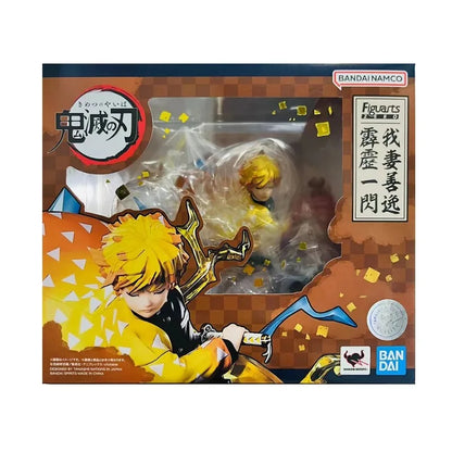 Demon Slayer Anime Figur - Bandai Original Agatsuma Zenitsu 15 cm PVC | Figurama